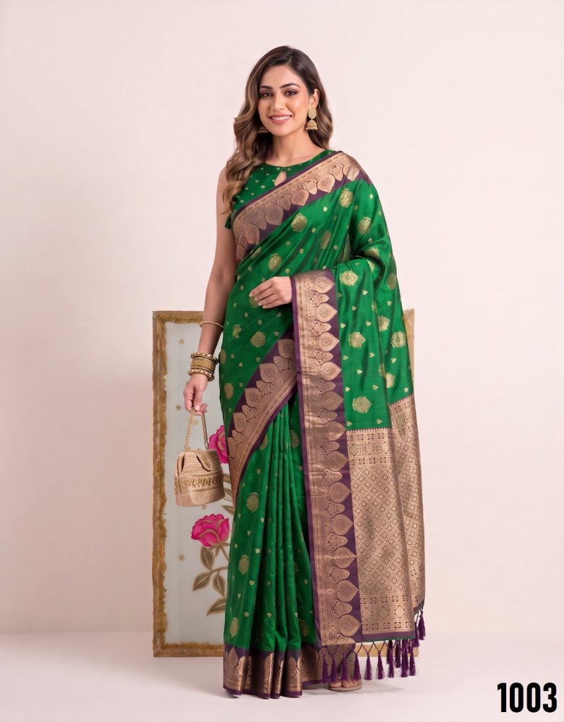 Devanshi By Ast Silk Fabric Elegant Border Saree